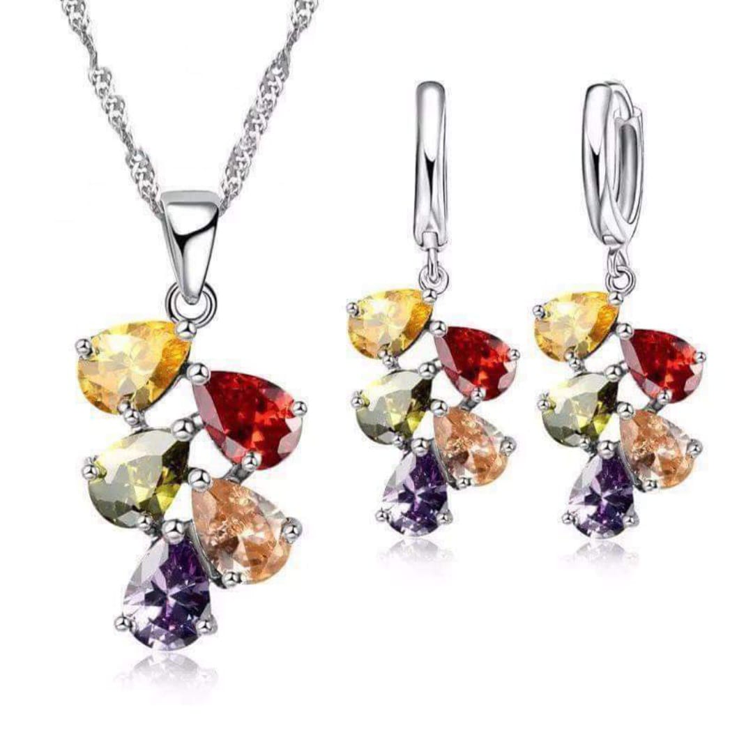 925 Silver Necklace at Earring Set