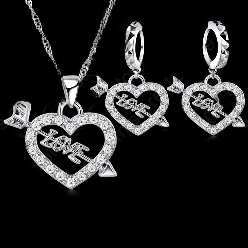 925 Silver Necklace & Earring Set