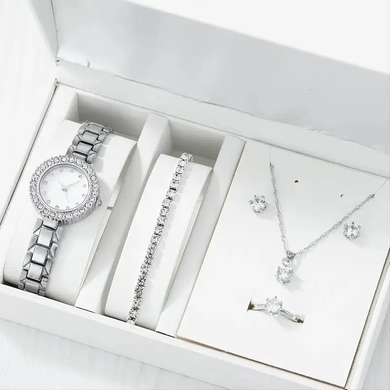 Luxury Watch + Necklace Set