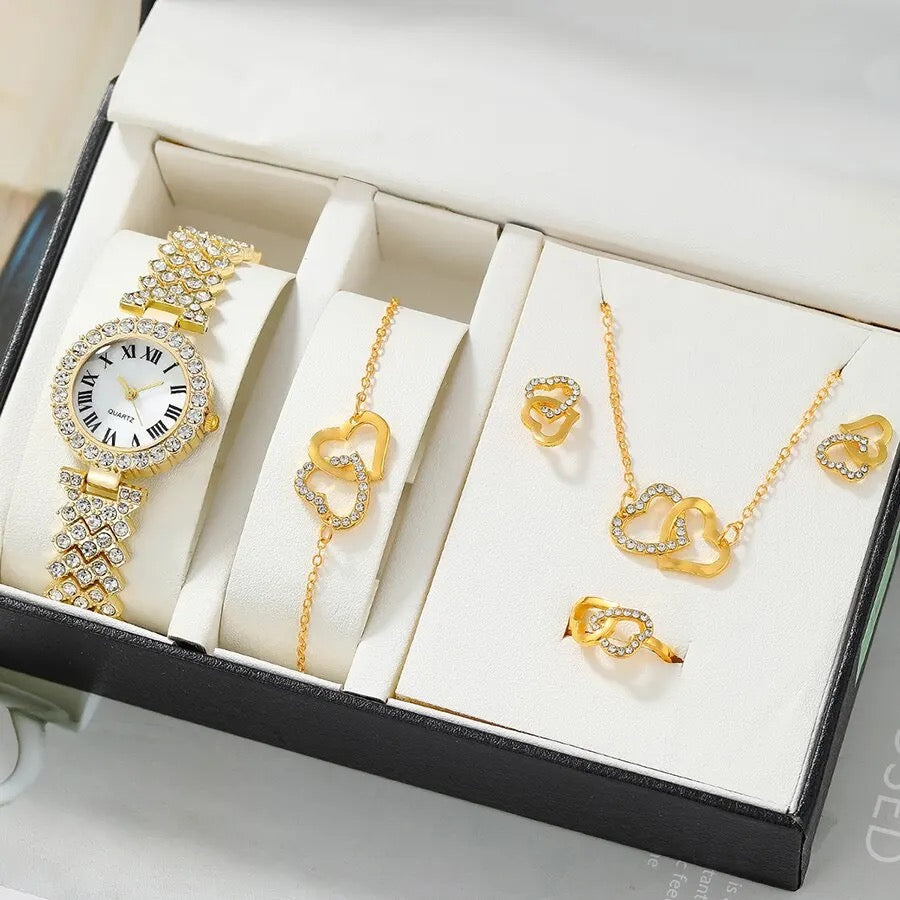 Luxury Watch + Necklace Set