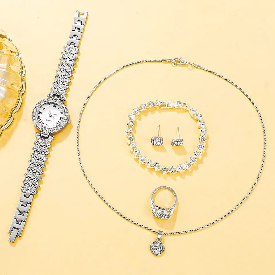 Luxury Watch + Necklace Set