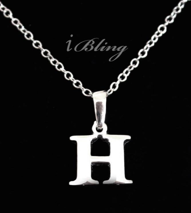 925 Silver “H” Necklace