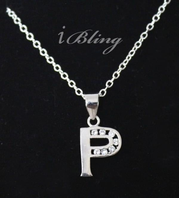 925 Silver “P” Necklace