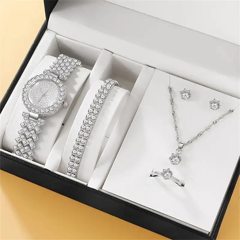 Luxury Watch + Necklace Set