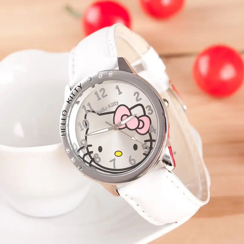 Hello-Kitty Leather Watch