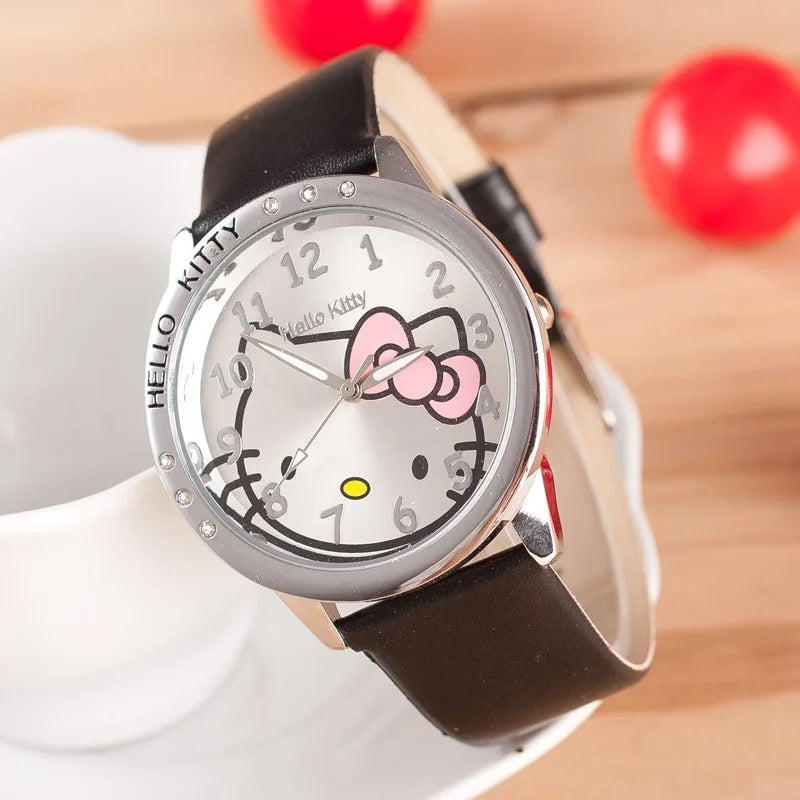 Hello-Kitty Leather Watch