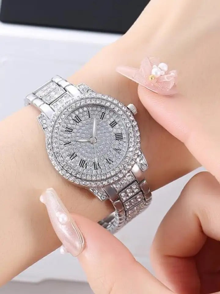 Luxury Watch + Necklace Set