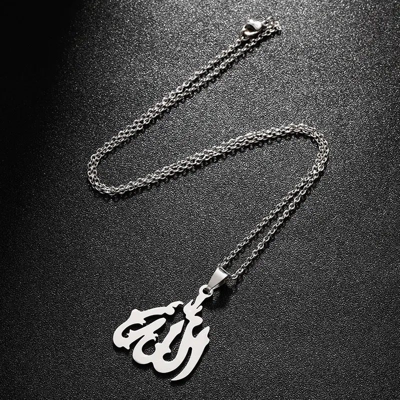 Silver Allah Necklace