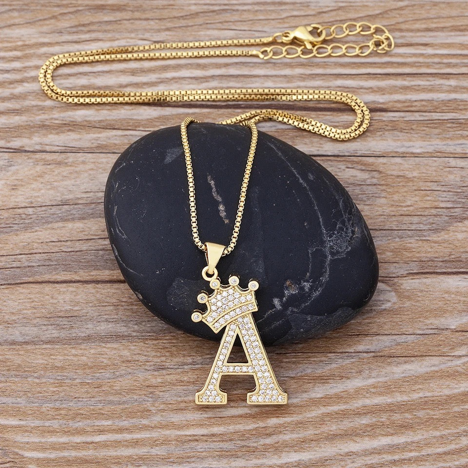 18K Gold Plated na "A" na Kwintas