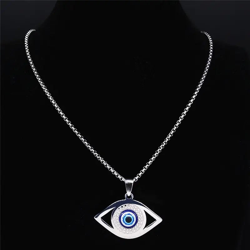 Silver Evil-Eye Necklace