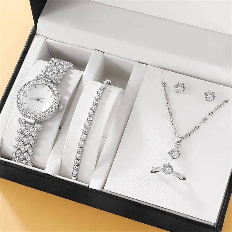 Luxury Watch + Necklace Set