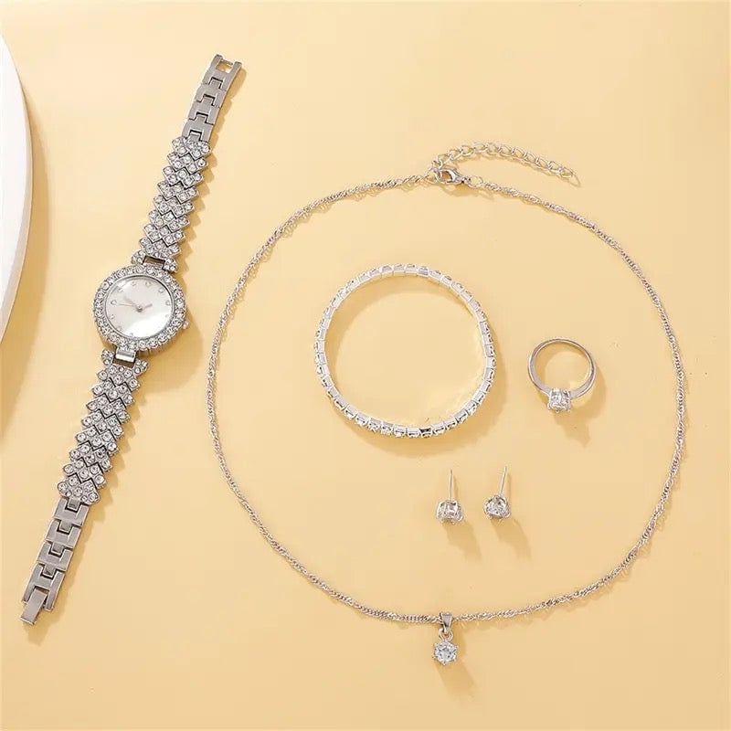 Luxury Watch + Necklace Set