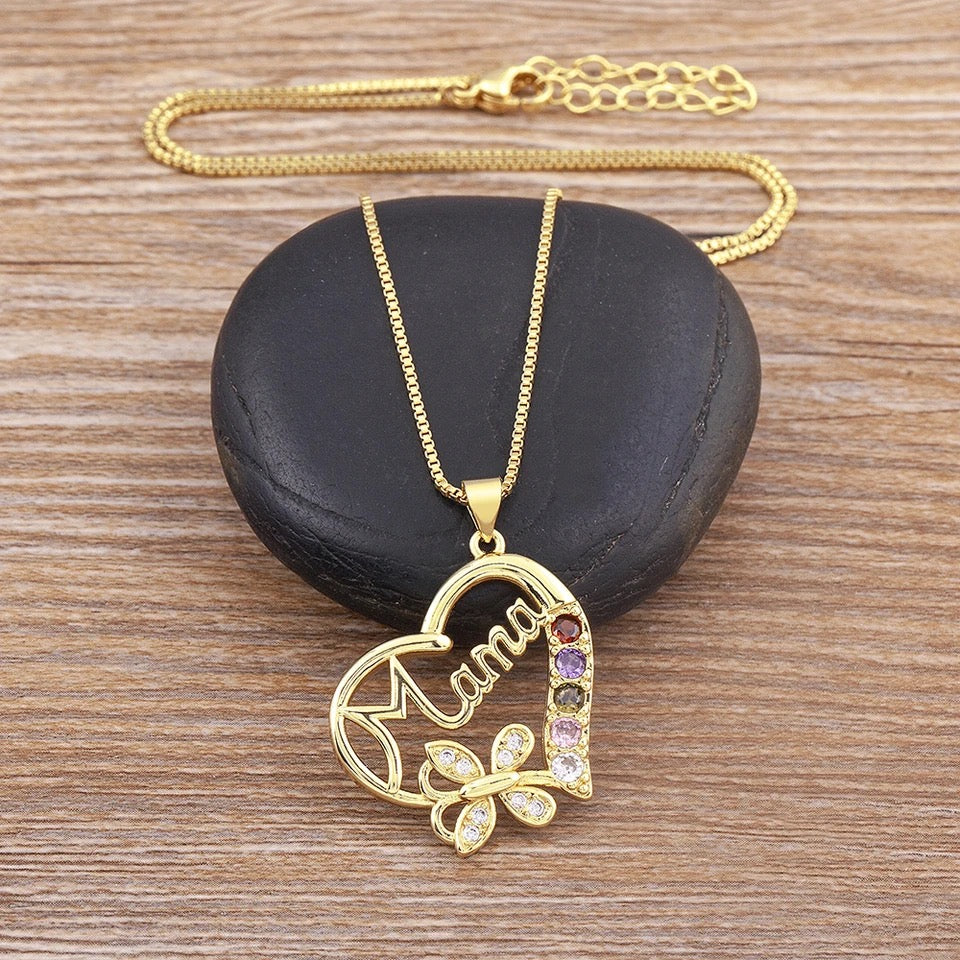 18K Gold Plated “Mama” Necklace