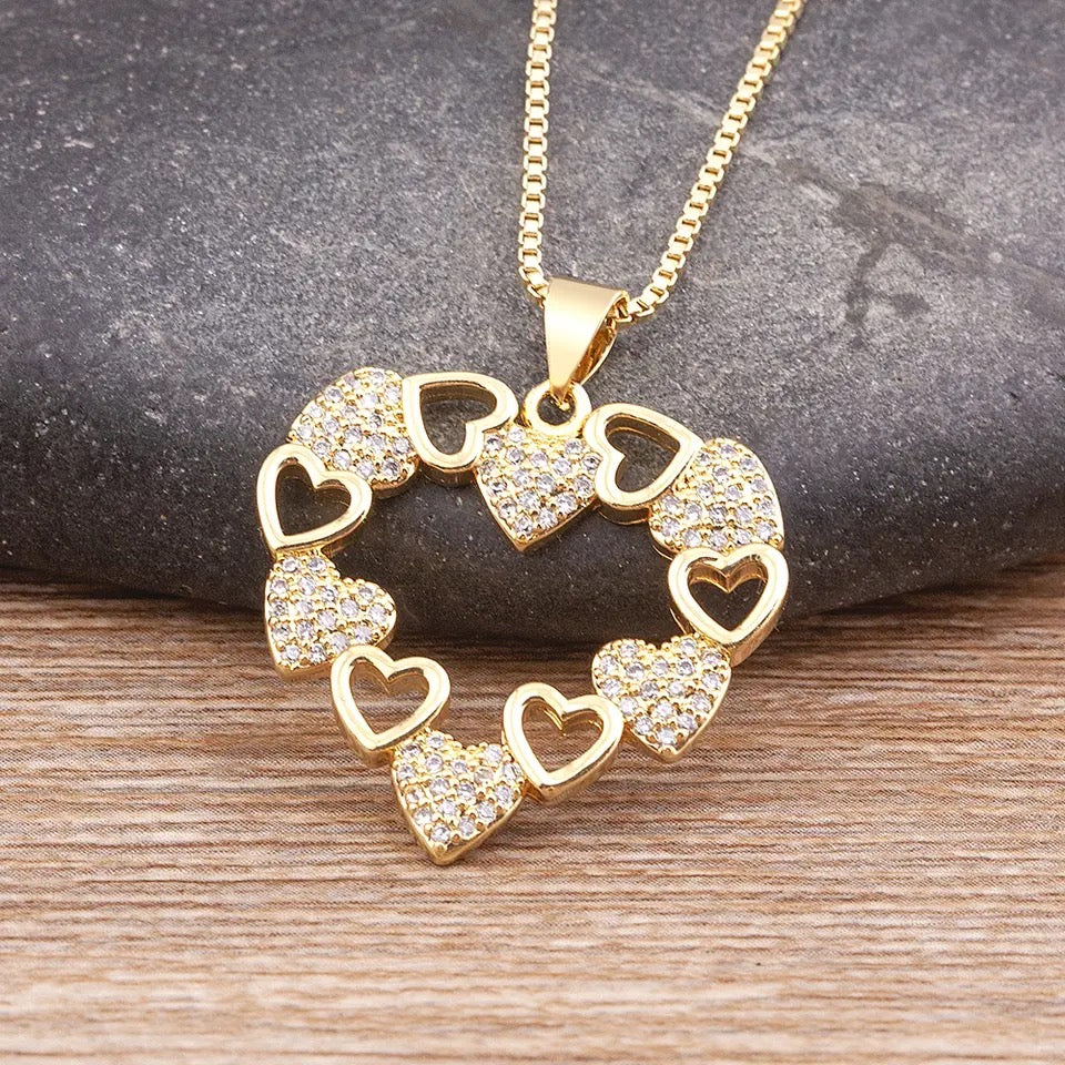 18K Gold Plated Heart Necklace