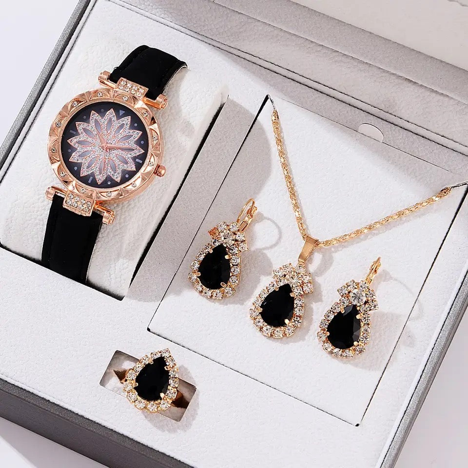 Luxury Women Watch & Necklace Set