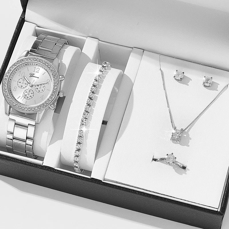 Luxury Watch + Necklace Set