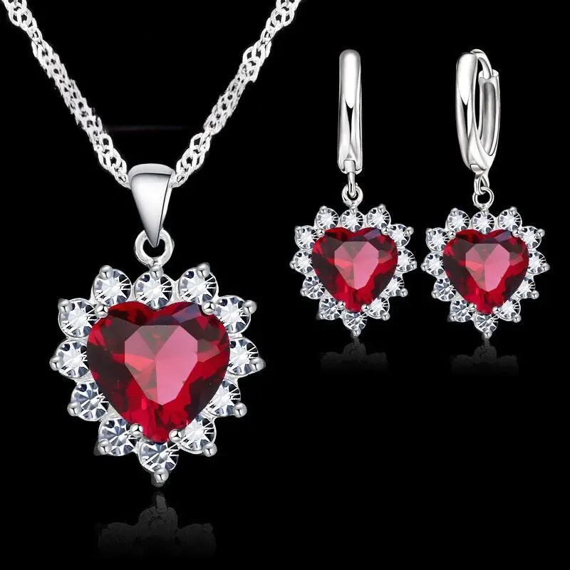 925 Silver Necklace at Earring Set