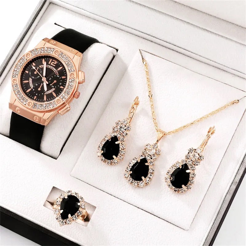 Luxury Women Watch + Necklace Set