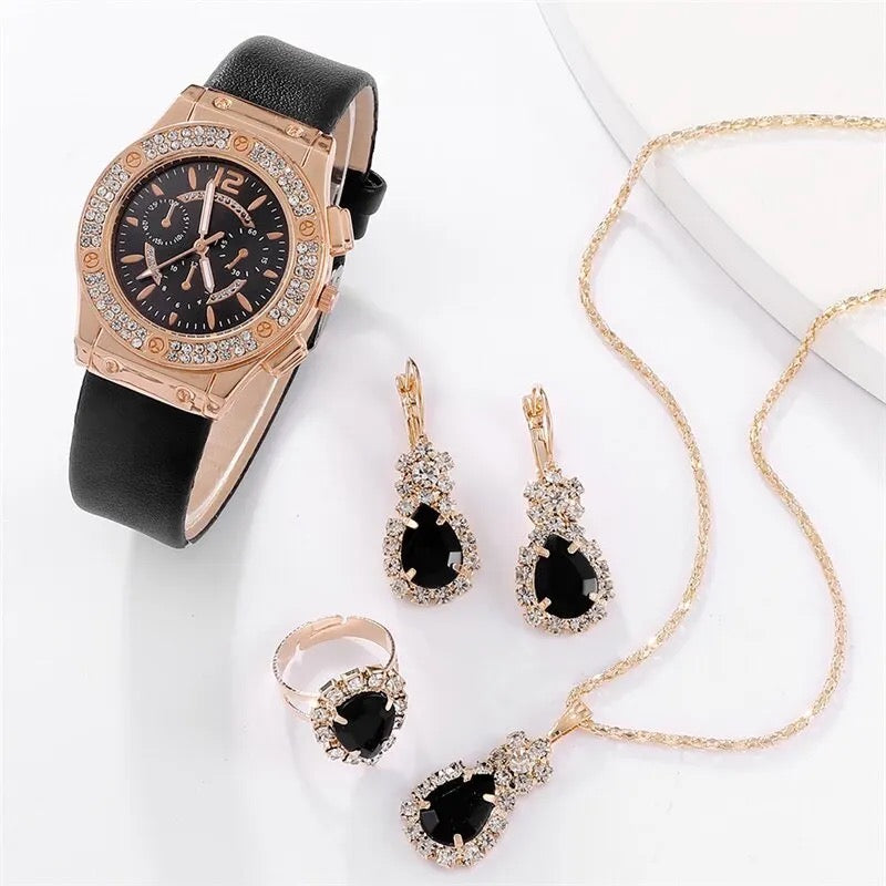 Luxury Women Watch + Necklace Set