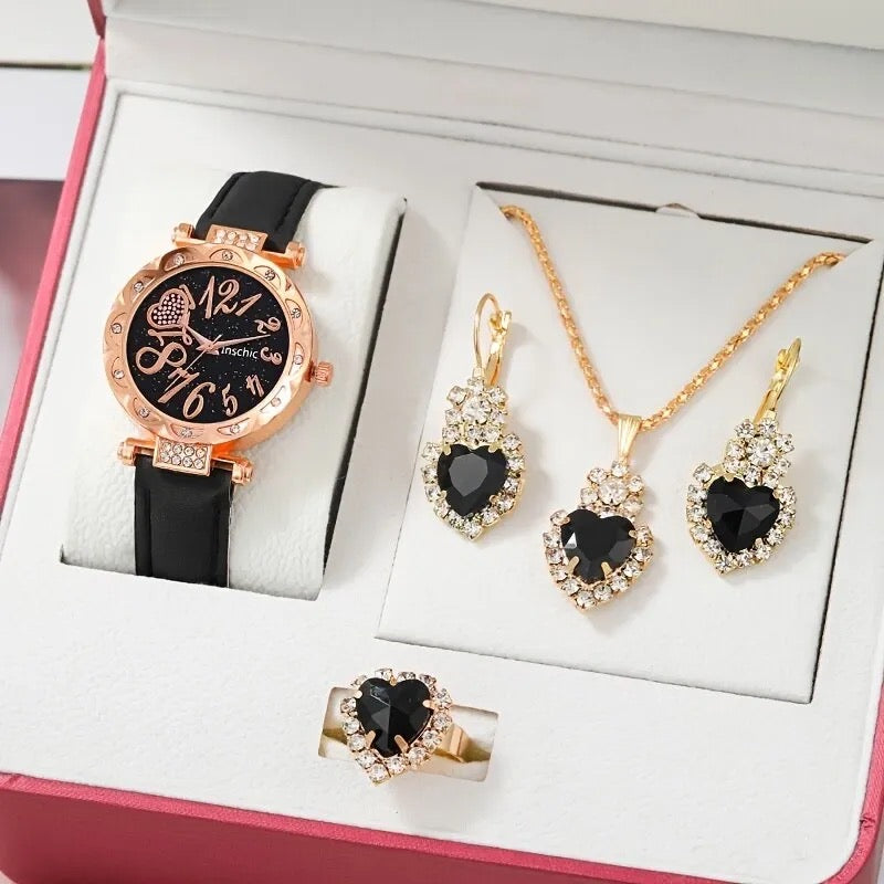 Luxury Women Watch + Necklace Set