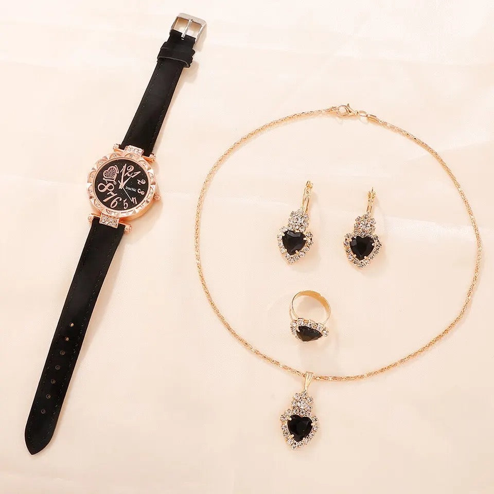 Luxury Women Watch + Necklace Set