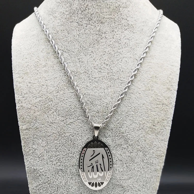 Silver Allah Necklace