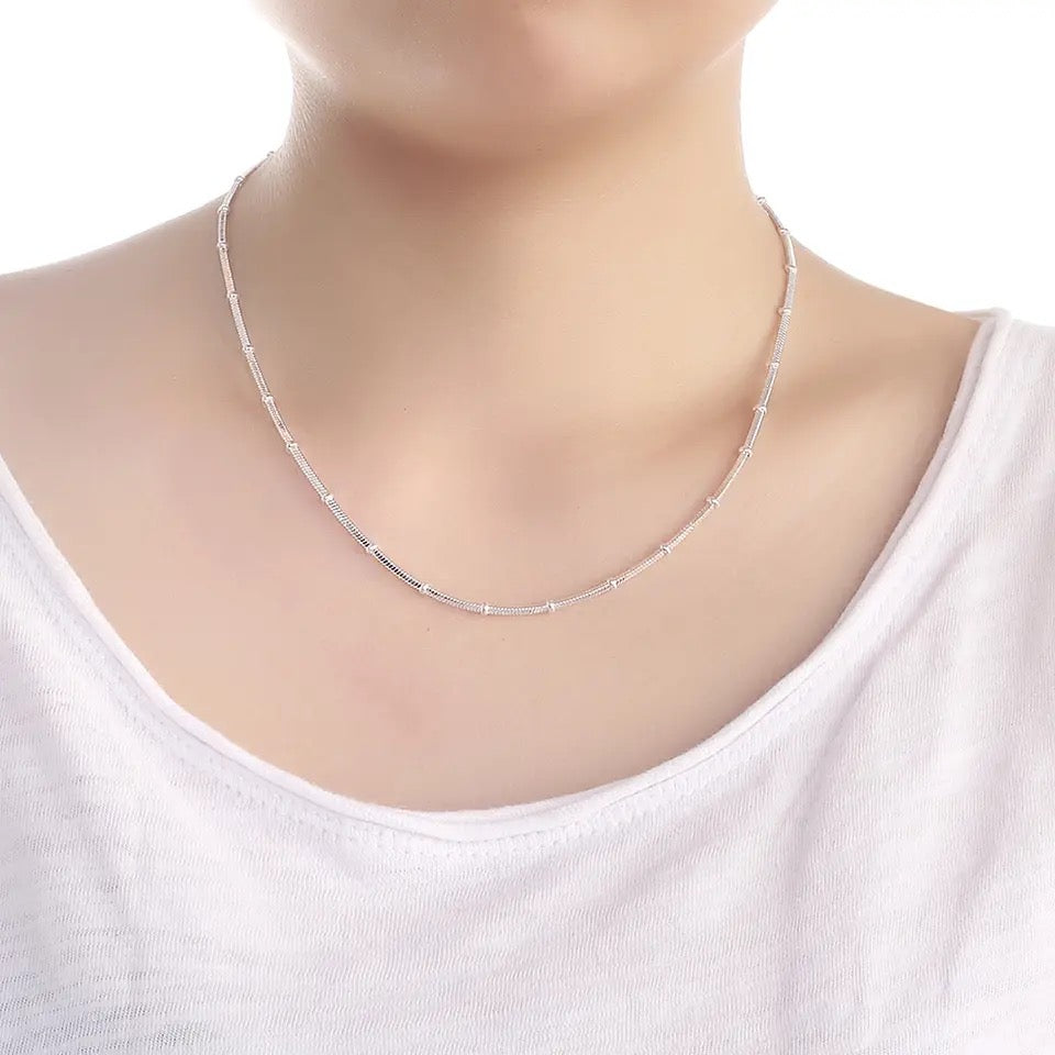 925 Silver Necklace at Bracelet Set