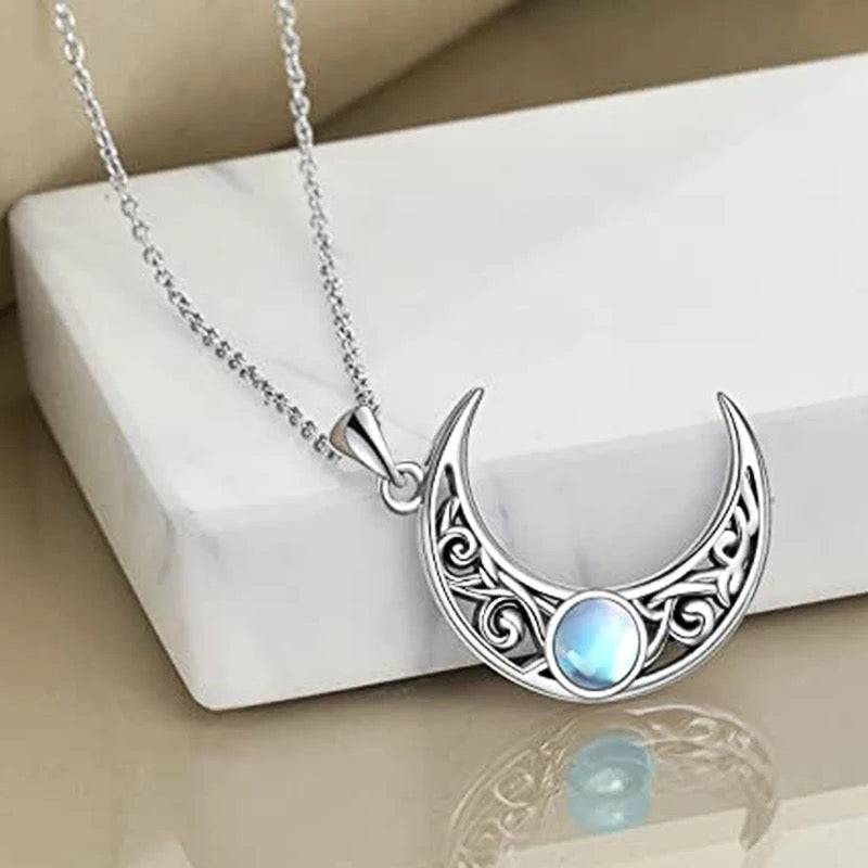 Silver Moon Necklace