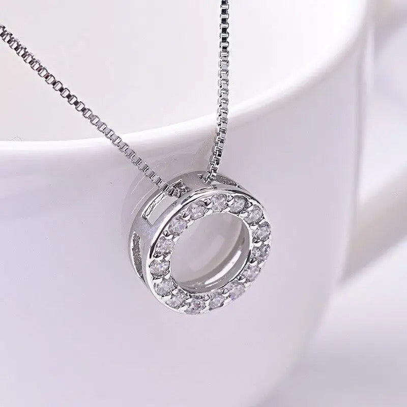 Silver Circle Necklace