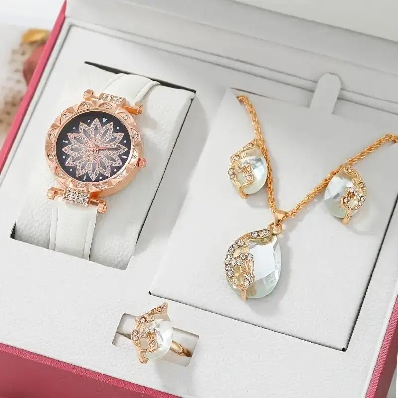 Luxury Women Watch + Necklace Set