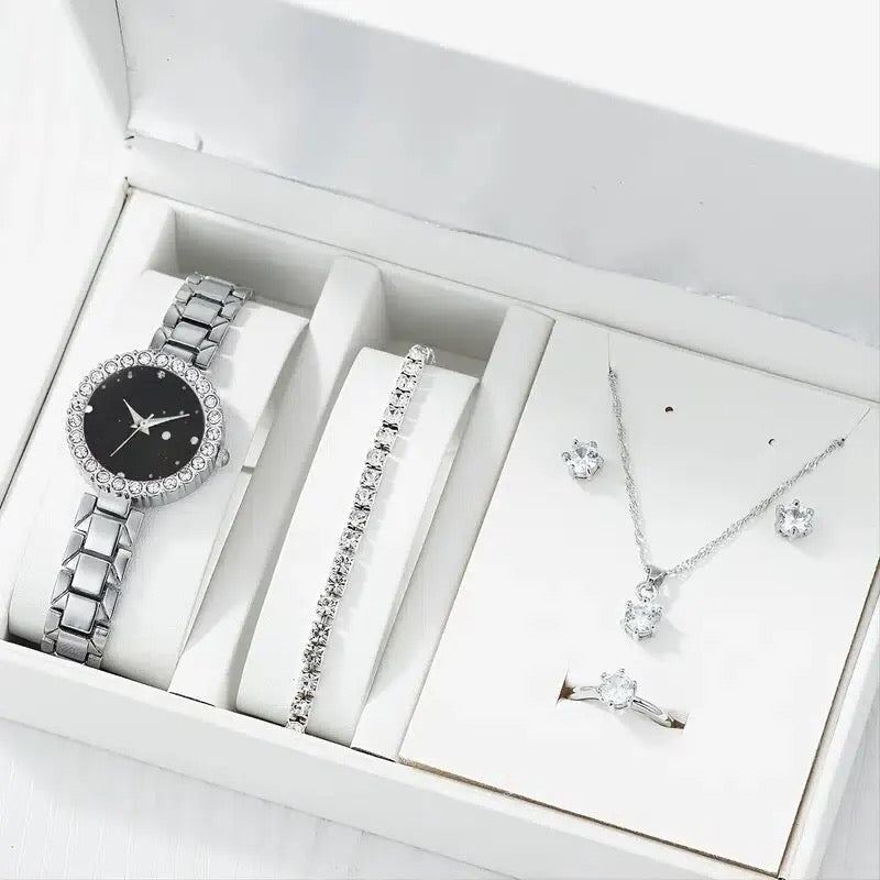 Luxury Watch + Necklace Set