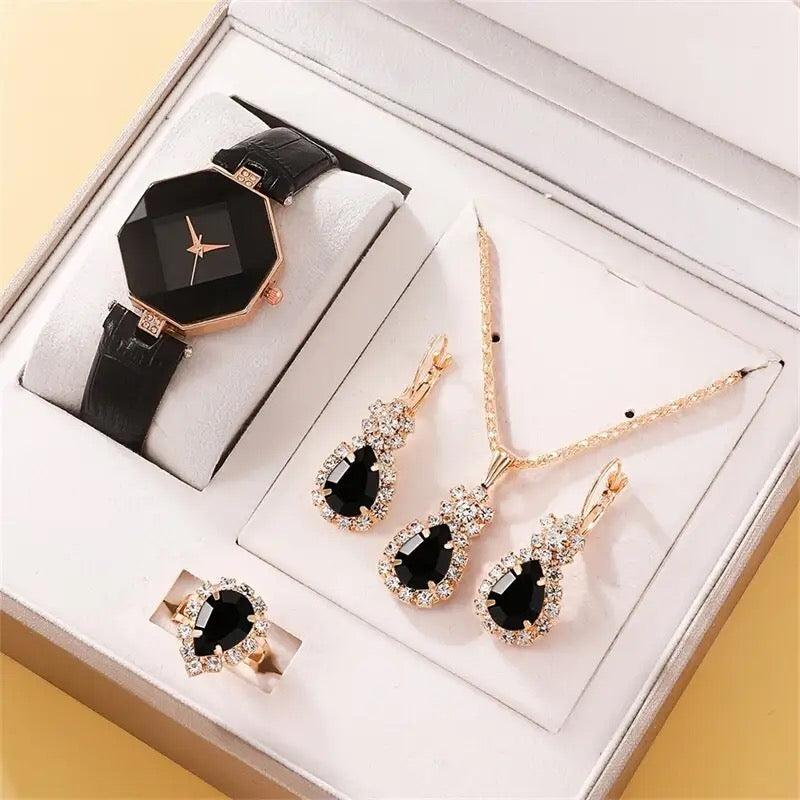 Luxury Women Watch + Necklace Set