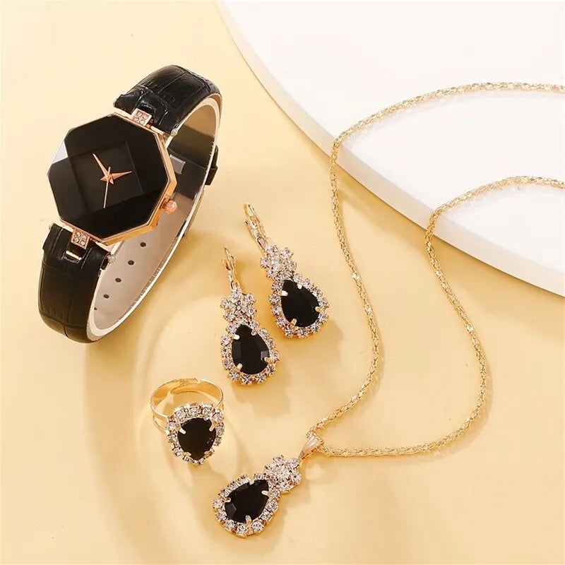 Luxury Women Watch + Necklace Set