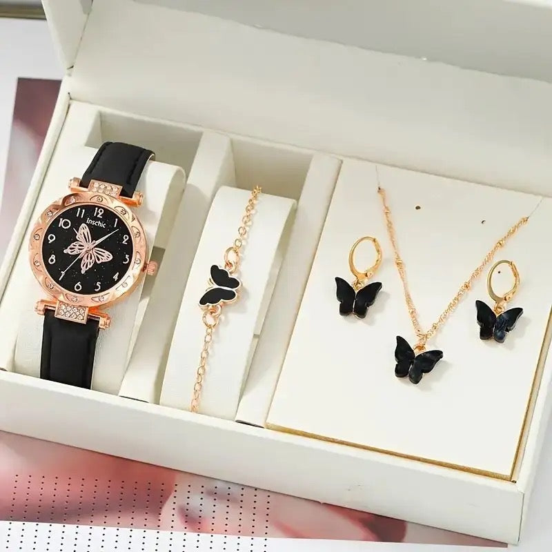 Luxury Women Watch + Necklace Set