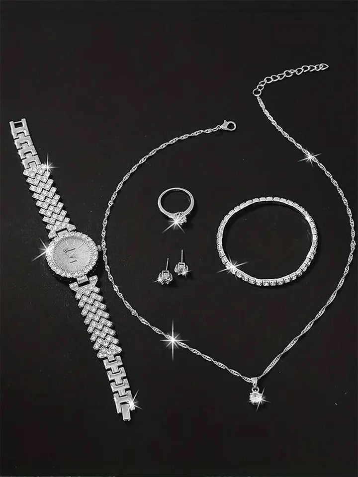 Luxury Watch + Necklace Set