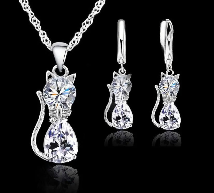 925 Silver Necklace at Earring Set