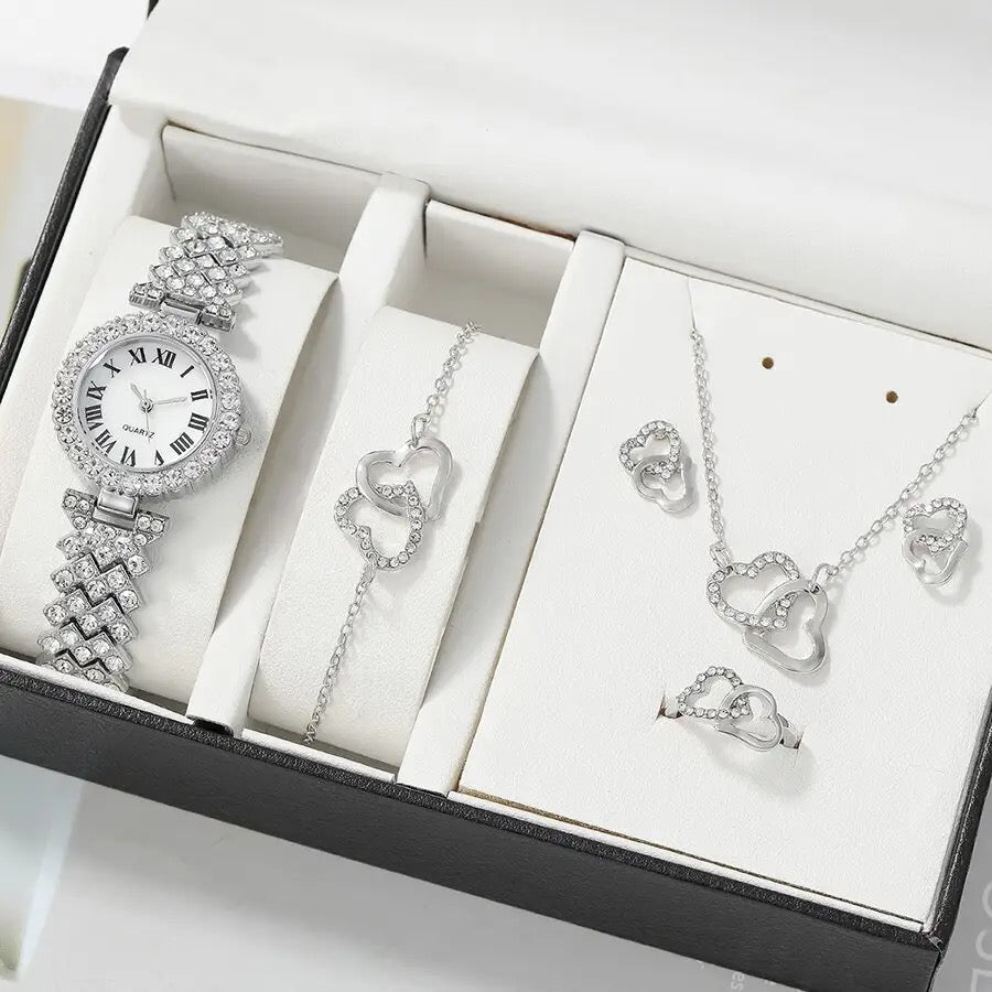 Luxury Watch + Necklace Set