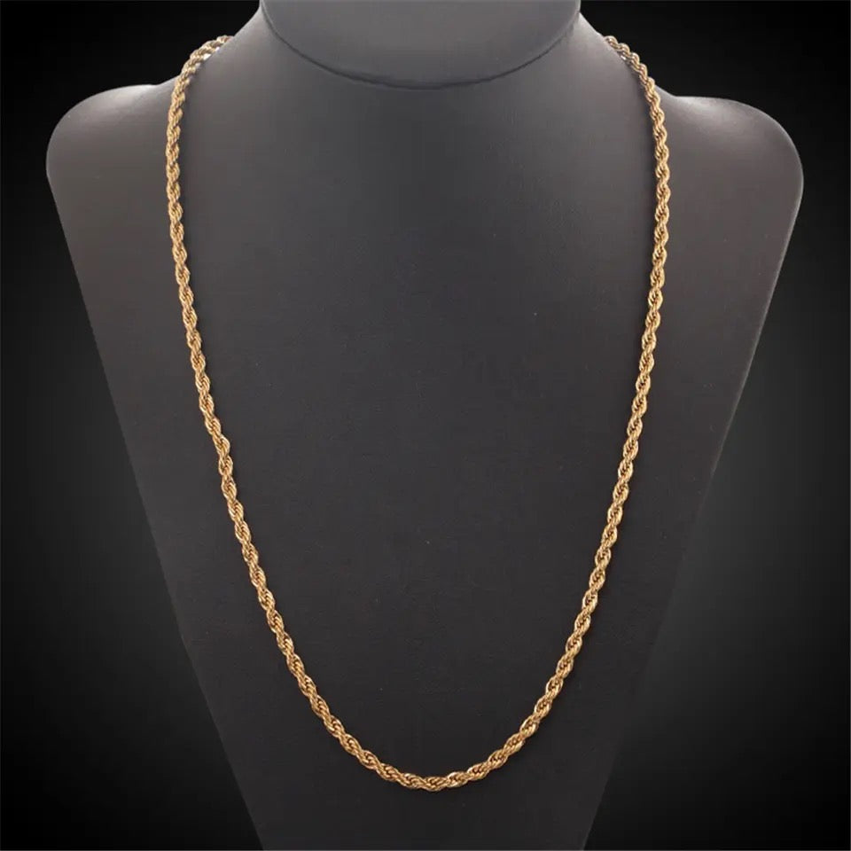 18K Gold Plated Necklace & Bracelet Set