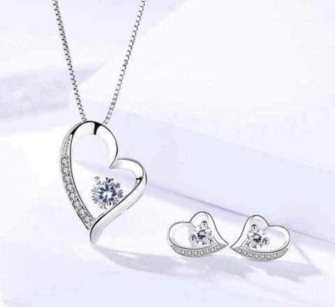 925 Silver Necklace & Earring Set