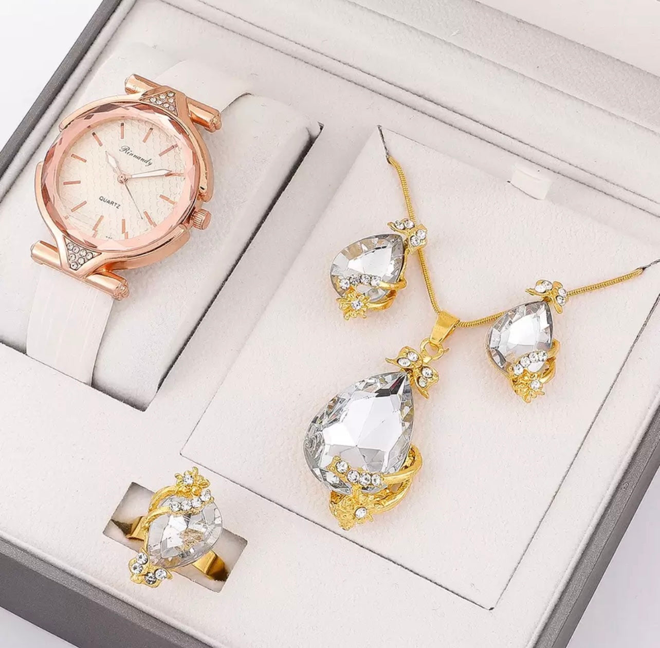 Luxury Women Watch & Necklace Set