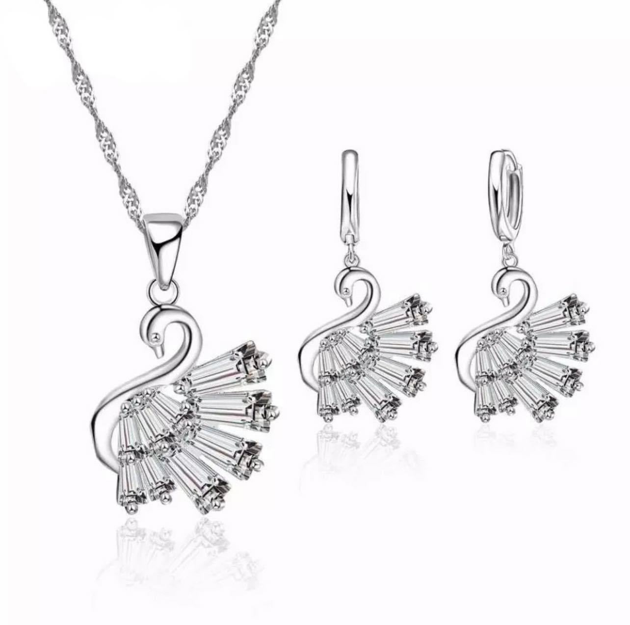 925 Silver Necklace and Earring Set