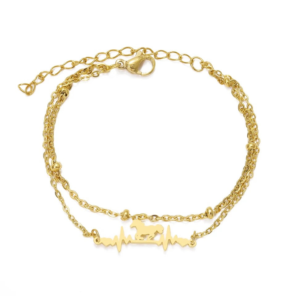 18K Gold Plated na Bracelet