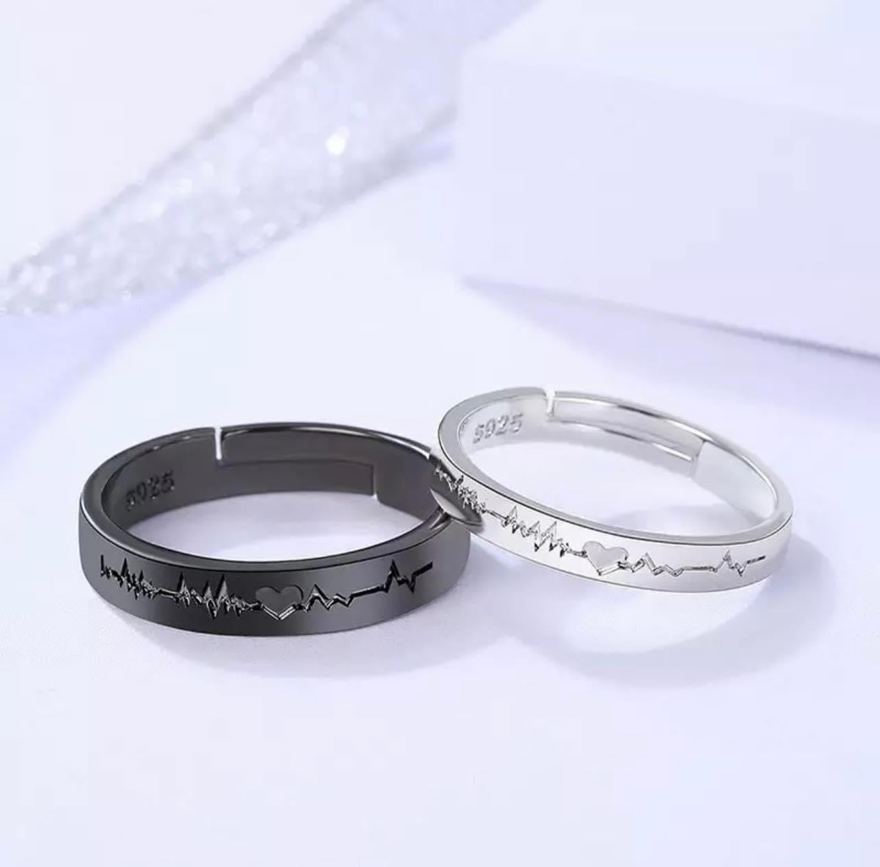 Silver Couple Rings