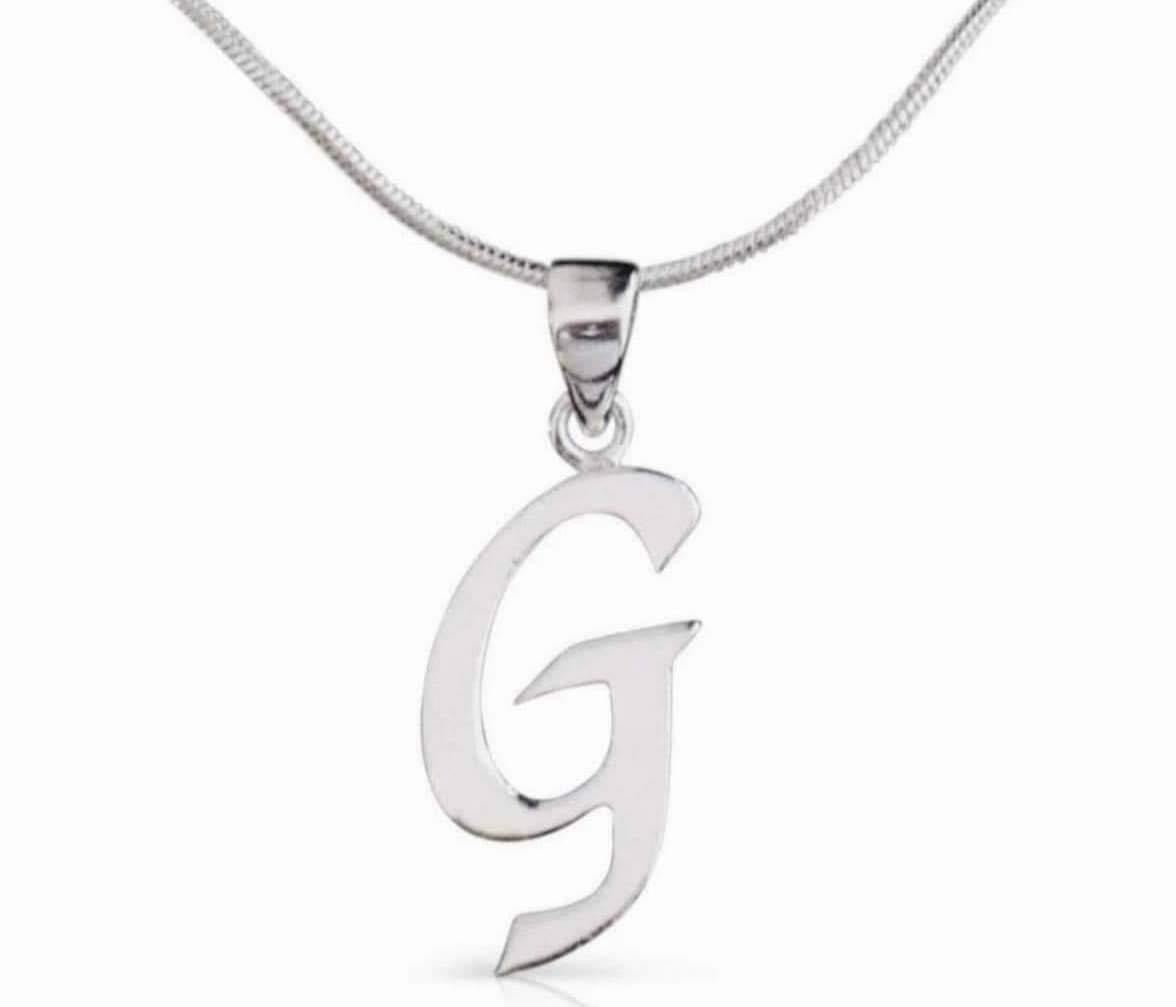 925 Silver “G” Necklace