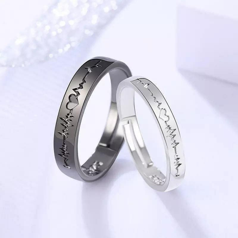 Silver Couple Rings