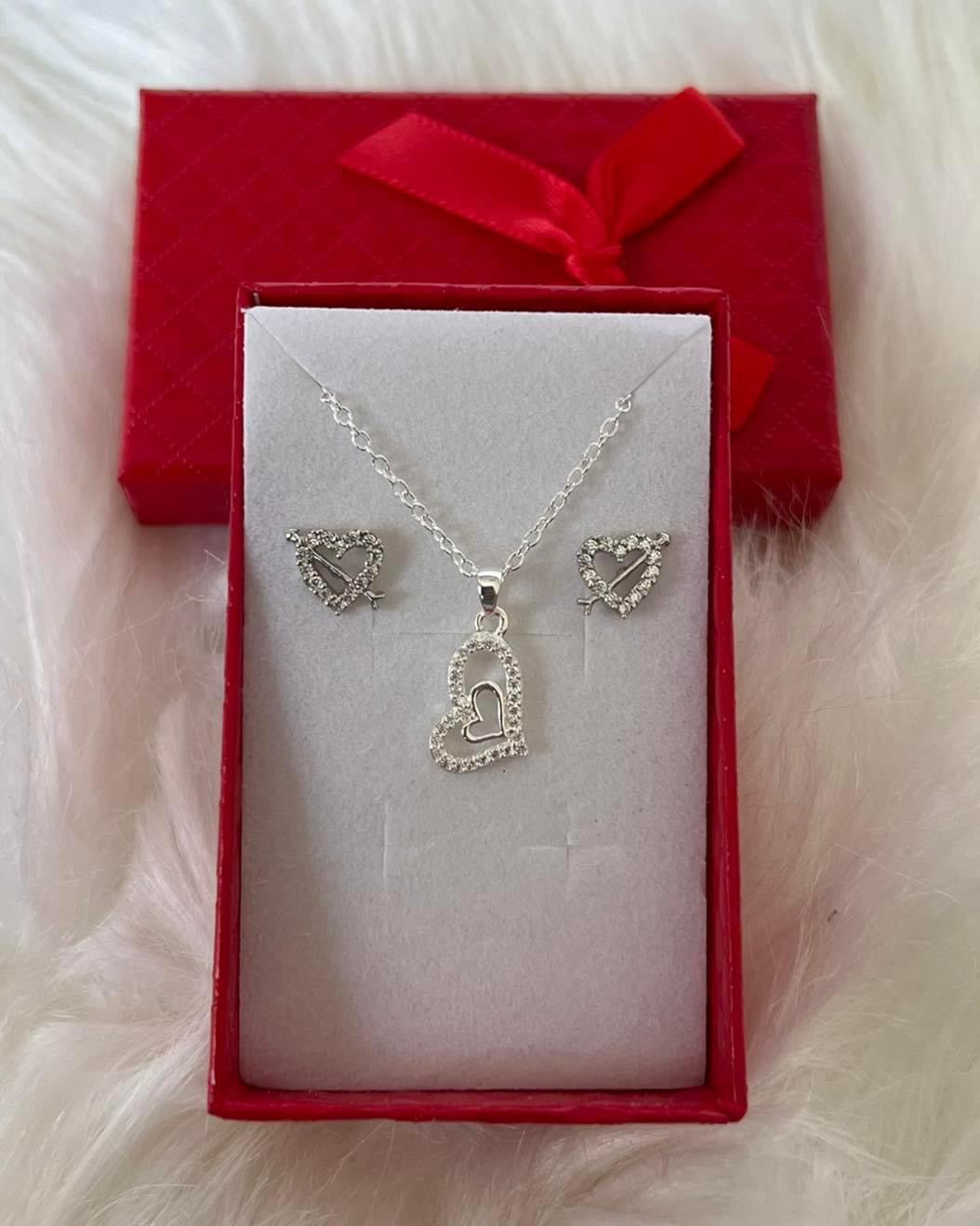 925 Silver Necklace and Earring Set