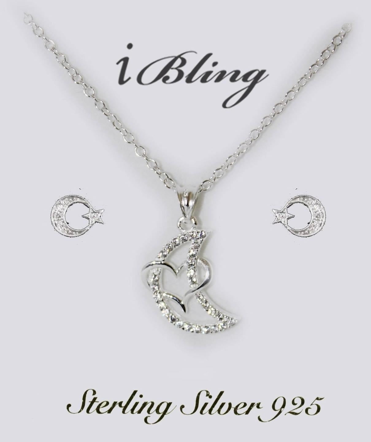 925 Silver Necklace at Earring Set