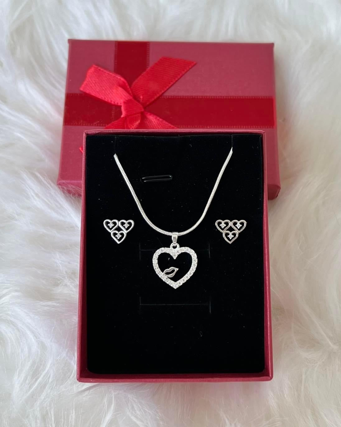 925 Silver Necklace and Earring Set