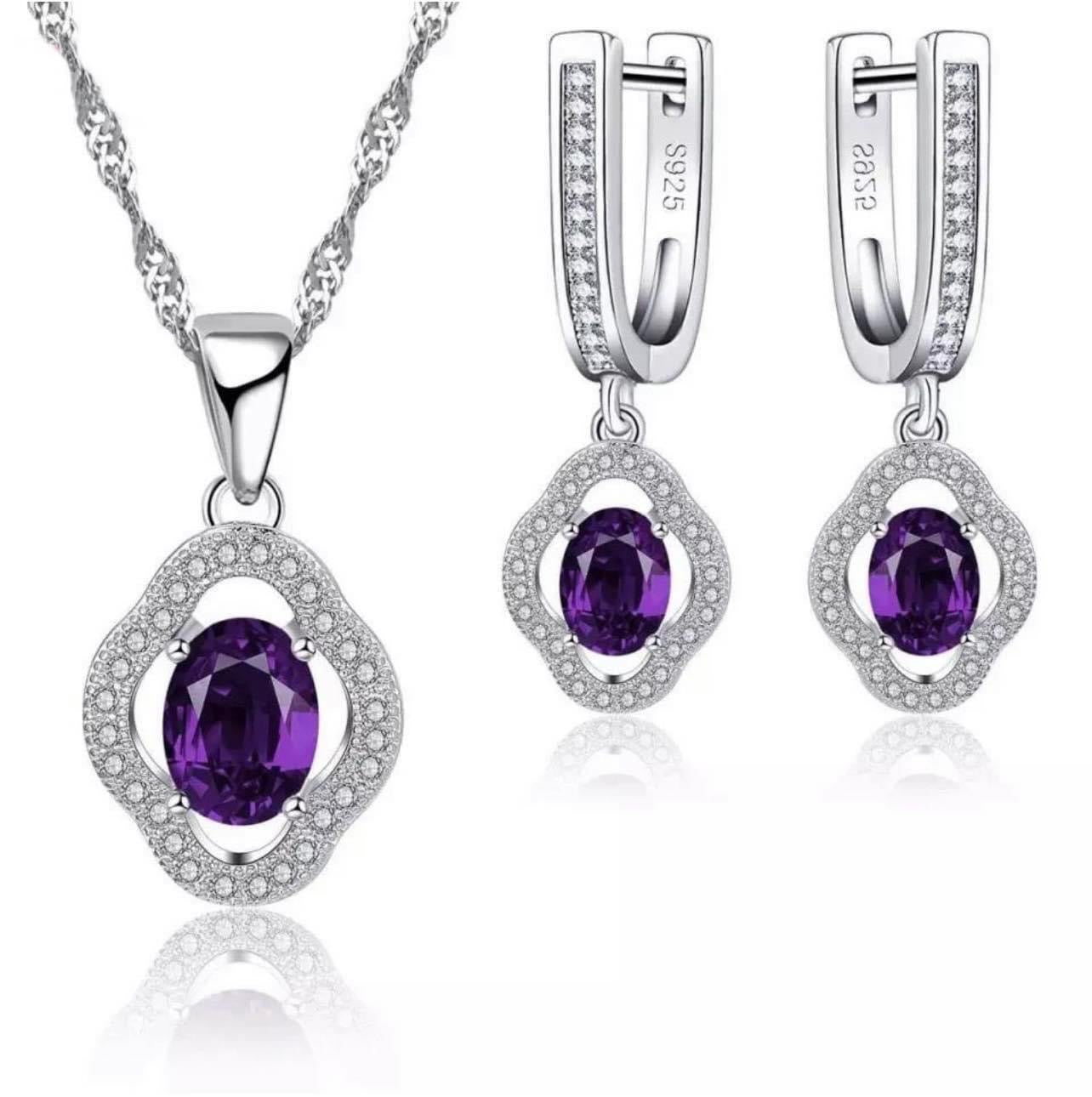 925 Silver Necklace and Earring Set