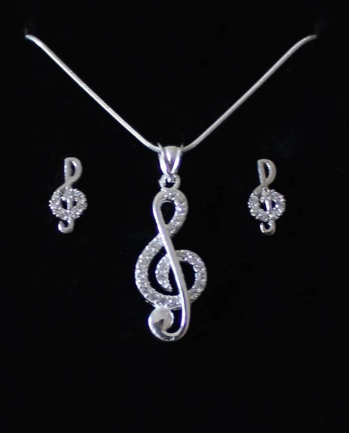 925 Silver Necklace and Earring Set